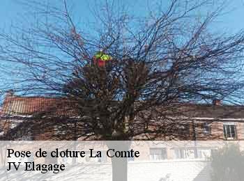 Pose de cloture la-comte-62150 JV Elagage