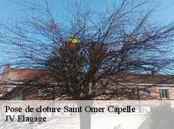 Pose de cloture saint-omer-capelle-62162 JV Elagage