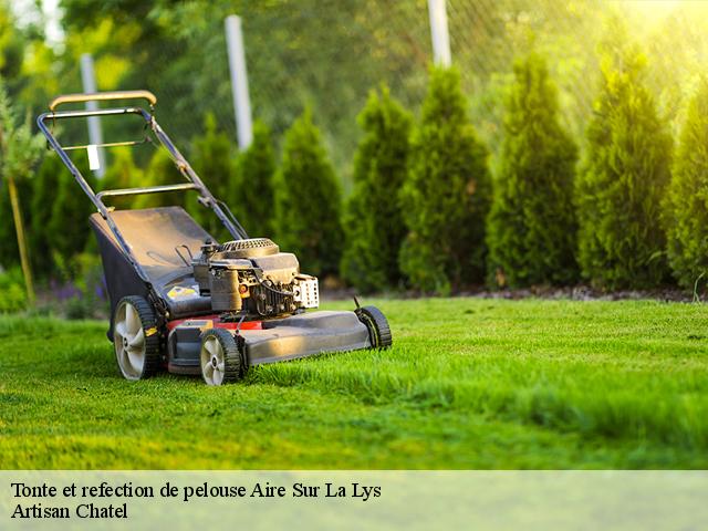 Tonte et refection de pelouse  aire-sur-la-lys-62120 Artisan Chatel